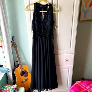 Scott McClintok Black Lace Formal Dress